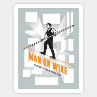 Man on Wire - Alternative Movie Poster Sticker